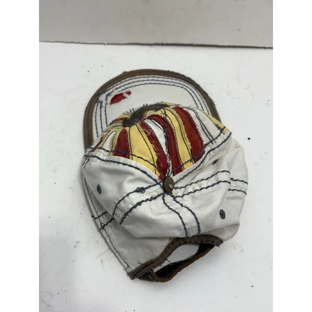 Rare Authentic True‎ Religion Hat – Vintage Y2K Distressed Denim Horseshoe